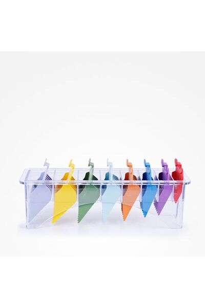 Perfect Beauty Set Piepteni Ghid Colorati cu Clema pentru Masinile de Tuns - King Guides Colour 8 Buc - Perfect Bea
