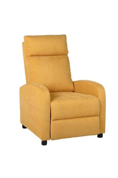 RFAN Fotoliu reclinabil premium, confort maxim, design elegant, galben