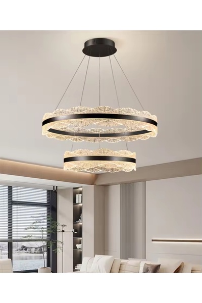 Humm Modern two-storey LED chandelier