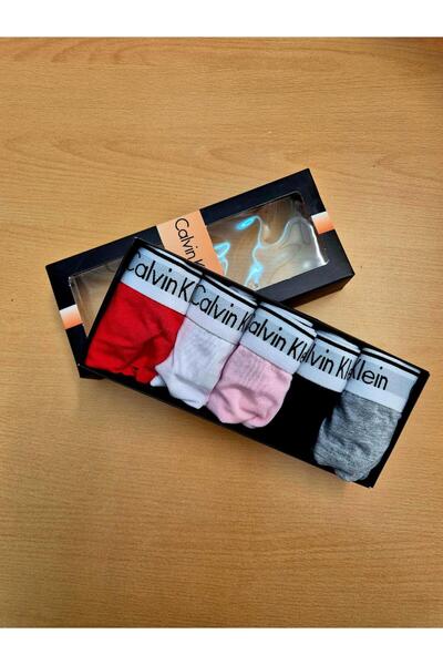 Calvin Klein Set of thong underwear - 5 pairs, white, black, grey, red, purple, size 2XL