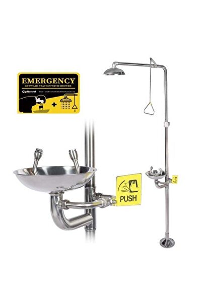 Generic Emergency Eye Wash Station Stainless Steel