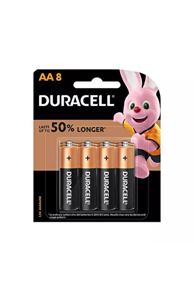 Duracell نحاس أسود AA 8pk مونيه