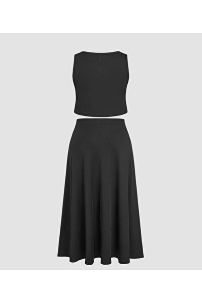 ARDSU Set de maiouri cu gât rotund și fustă lungă CIDER, curbat și mărime mare