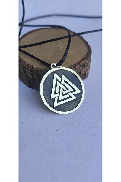 penakolik قلادة برمز الفايكنج من النحاس الأصفر مع نقش بالليزر