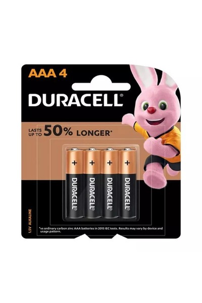 Duracell مونيه نحاسي أسود AAA 4 قطع