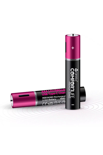 RAFEED بطاريات AAA قابلة لإعادة الشحن، قطعتين، متعددة الألوان