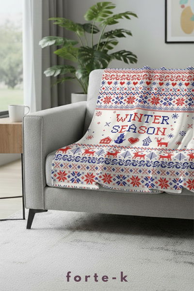 Fortek Home Digital Printed Fleece Blanket - Tv Blanket - Fleece Blanket