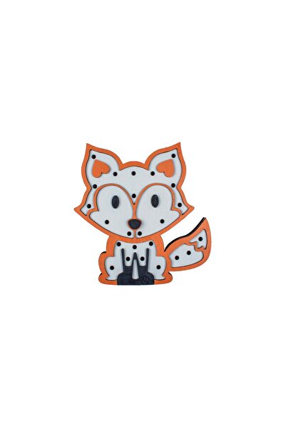 OEM Lampa Personalizabila HandyHands din lemn Vulpea Prietenoasa - 19 L x 20 ...