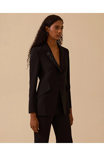SEÇİL Beaded Single Button Jacket