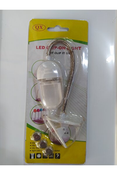 abnturk 12 cm Yüksek Kalite Kullanışlı Masa Kitap için Mandallı Mini Lamba