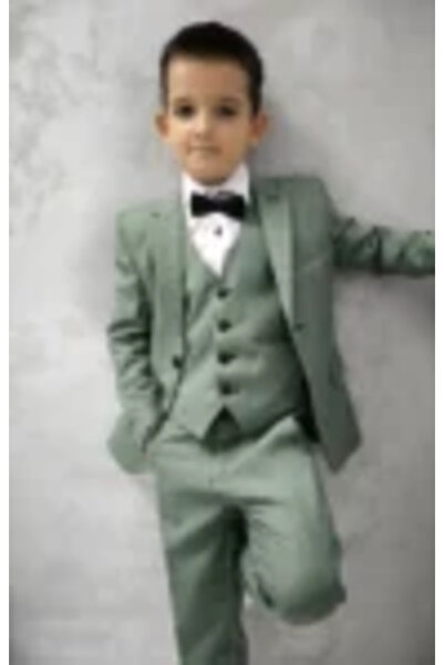 Mamboo Boys Suit with Green Jacket