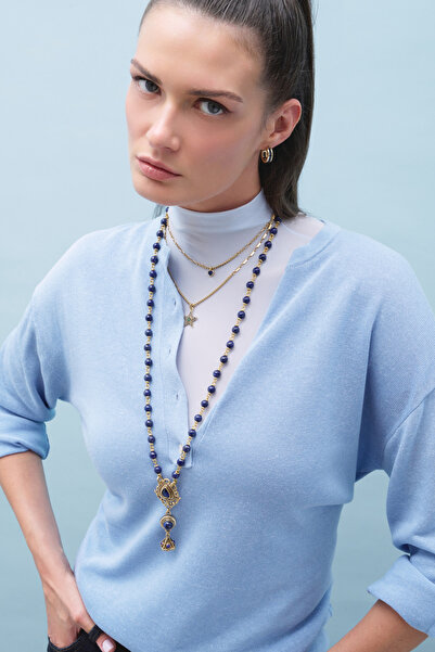 Mon Reve Gleam Zirkon Kalp, Yıldız Charm Zincir Kolye