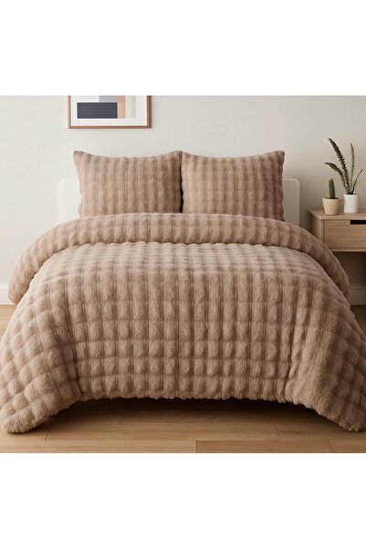 Home Çift Kişilik Tavşan Tüyü Uyku Seti