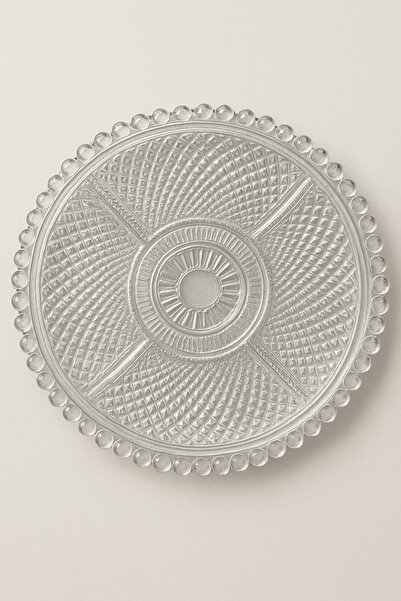 silvia home decor 5-Section Handmade Glass Round Presentation Plate