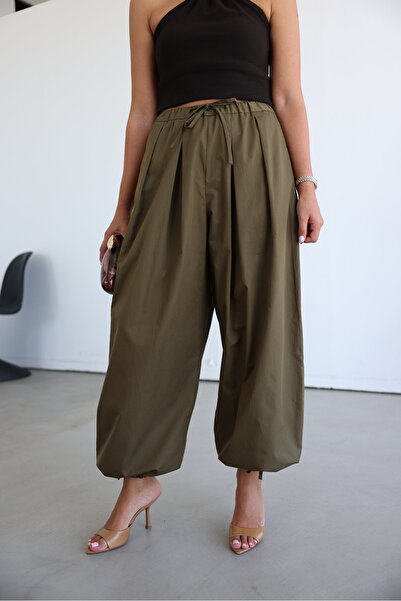 Özge Özgenç Elastic Waist Adjustable Shalwar Trousers