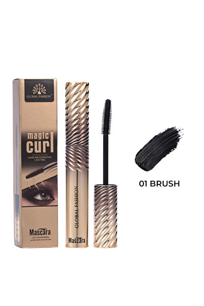 global fashion Magic Curl Waterproof Mascara – Dual Brush for Volume, Curl & ...
