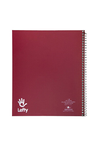 Roaring Spring Lefty Notebook Double Pocket 9 X 11 in 200 Pages (100 Sheets)