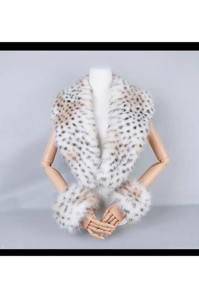 Enanice 3-Piece Fur Collar Sleeve Set