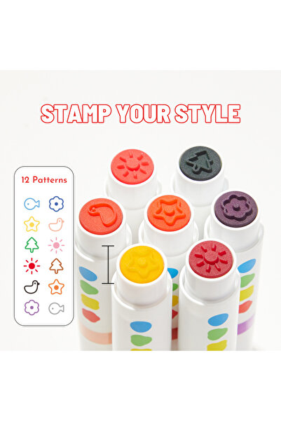 Mideer Dual Tip Washable Markers - 12pcs