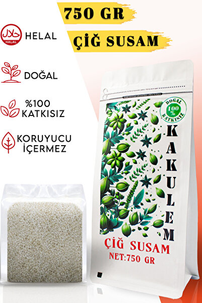 Kakulem SERTİFİKALI İşlem Görmemiş Ham Çiğ Susam 750 GR