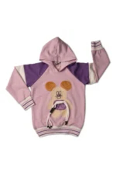 Mamboo Girls Tracksuit in Lilac Shades with Hoodie