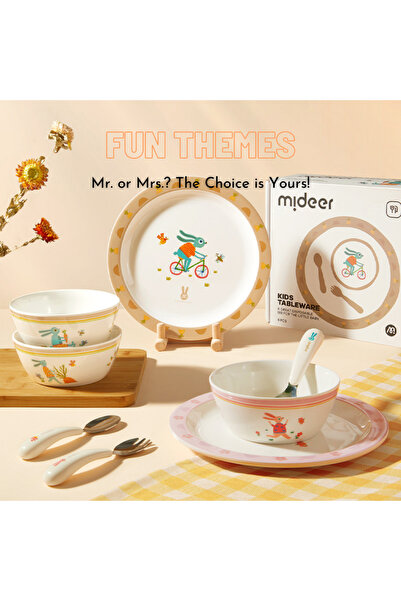 Mideer Kids Tableware Set - Mrs.Bunny
