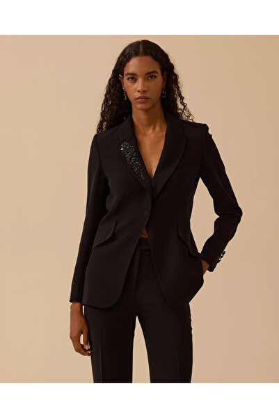 SEÇİL Beaded Single Button Jacket