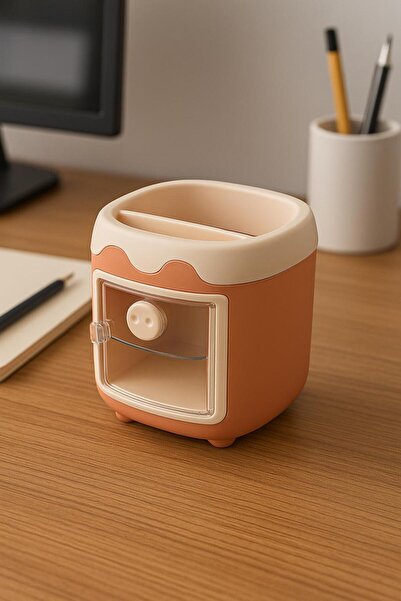 YzHome Desktop Organizer with Plastic Lid 12*10cm