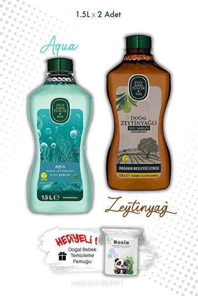 Eyüp Sabri Tuncer 1.5L Liquid Soap with Aqua and Olive Oil and Rosie
