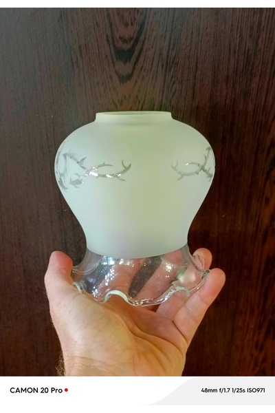 ADA AVİZE Fanus Mat Avize Camı RENK HATALI(boy 13 cm, çap 11 cm