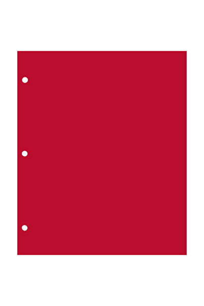 Roaring Spring Portfolio LaminatedA43 Hole Punched Red