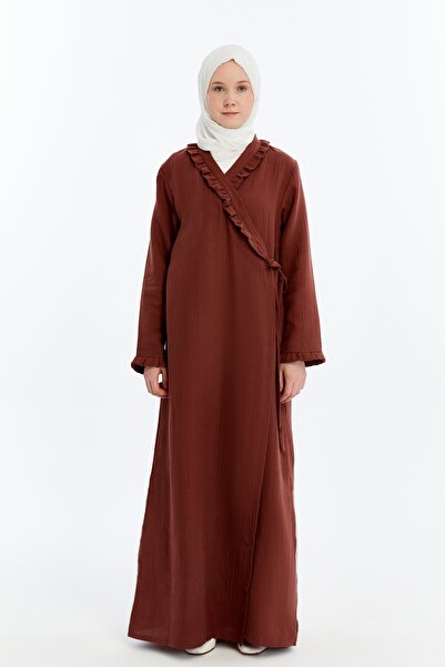 me like home Me-Like Kiremit Müslin Ev-Namaz Elbisesi NMZ1250