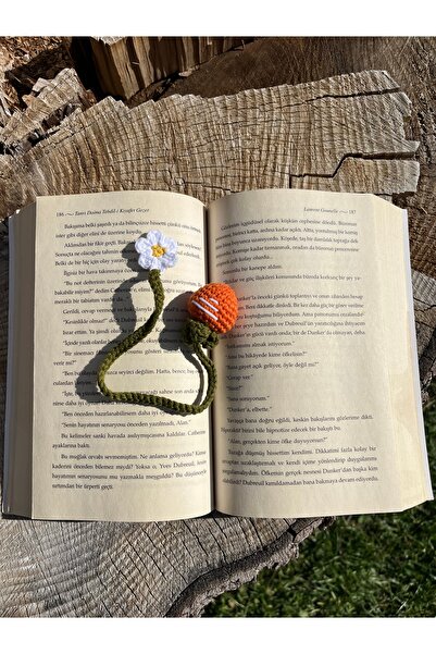 sumicorn Sevimli Havuç Amigurumi Örgü Kitap Ayracı,Kitap Aksesuarı,Kitap Severler için Hediye