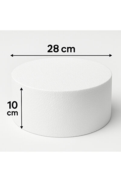 Ege Pastacılık Strafor Köpük 28 cm Yükseklik 10 cm Maket Pasta Straforu