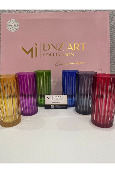 DNZ ART COLLECTİON GÖZDE 6 RENK MEŞRUBAT BARDAĞI