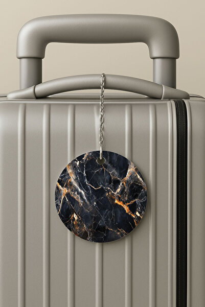 Cekuonline بطاقة تعريف الأمتعة من البليكسي مع سلسلة، تصميم أنيق لحقائب السفر والإجازات