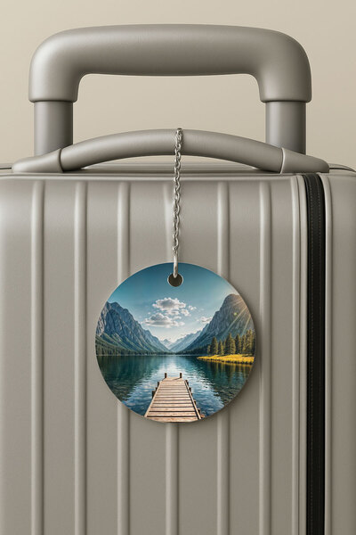 Cekuonline ملصق حقيبة السفر بسلسلة من البليكسي، تصميم ملصق الأمتعة للسفر والعطلات في الشمال