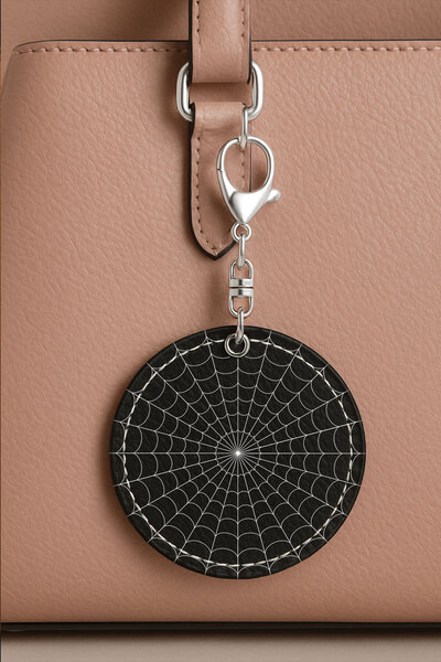 Cekuonline حقيبة جلدية منقوشة مع تفاصيل مخيطة، زخرفة أنيقة، إكسسوار حقيبة أسو...