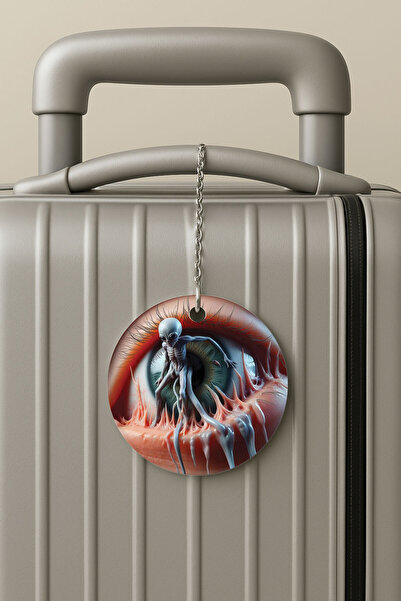 Cekuonline بطاقة تعريف الأمتعة من البليكسي مع سلسلة، تصميم لحقيبة السفر والعطلات، بطاقات أمتعة سكولر