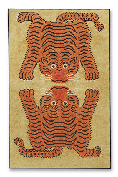 Rugs Modern Halı MOSSO Διακοσμητικό Χαλί με Σχέδιο Τίγρης mosso546
