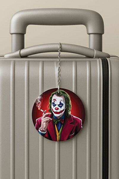 Cekuonline بطاقة تعريف الأمتعة من البليكسي جلاس بتصميم مناسب للسفر والعطلات من جوكر سموك