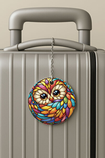 Cekuonline بطاقة تعريف الأمتعة من البليكسي مع سلسلة، تصميم لحقائب السفر والإجازات، بيرد ماندال