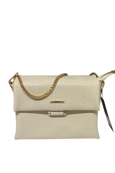 STOKS SHOES STORE Women's Soft Leather Chain Detailed Stylish Elegant Hand & Shoulder Bag with Crossbody Strap