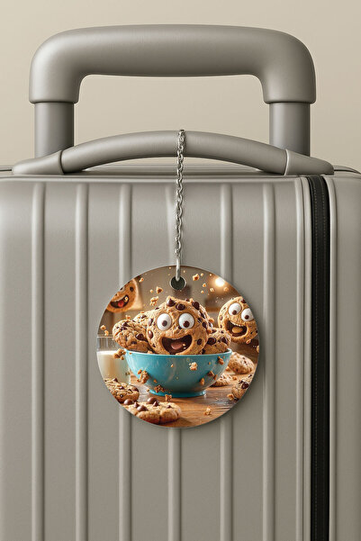 Cekuonline ملصق حقيبة السفر بسلسلة من البليكسي، تصميم ملصق الأمتعة للسفر والعطلات