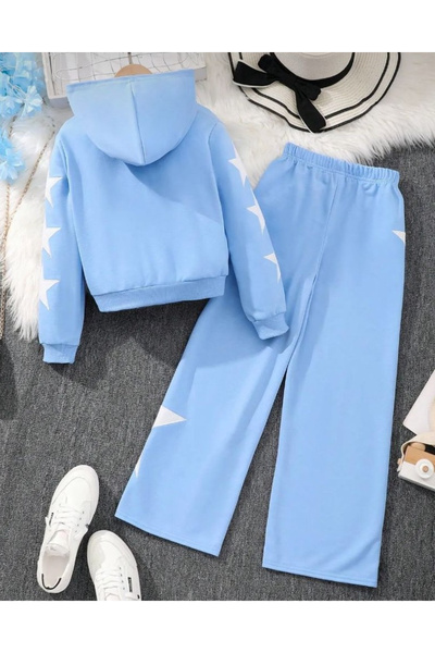 Machetta Children's 3-Piece Star Printed Jacket, T-Shirt and Tracksuit Set