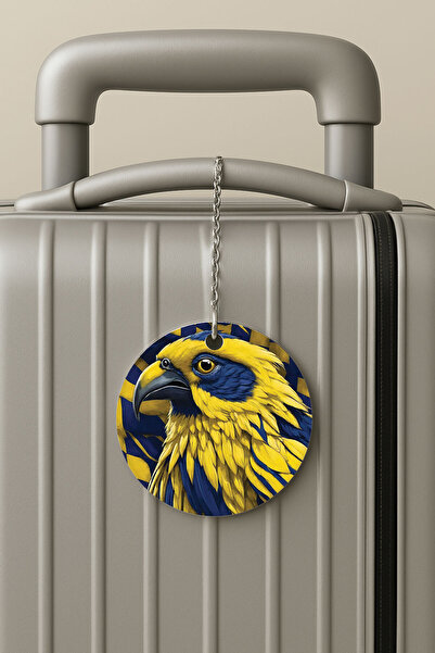 Cekuonline بطاقة تعريف الأمتعة من البليكسي مع سلسلة، تصميم لحقيبة السفر، مناسبة للعطلات، فانيل إلهام