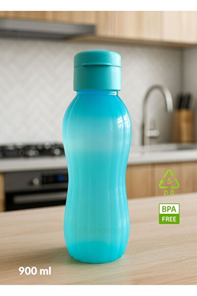 Jet's Home Drinking Bottle Set of 2 Water Bottle Bpa Free School Water Bottle Pp-5 Water Bottle Sports School Office Water Bottle Black-Blue 900 ml