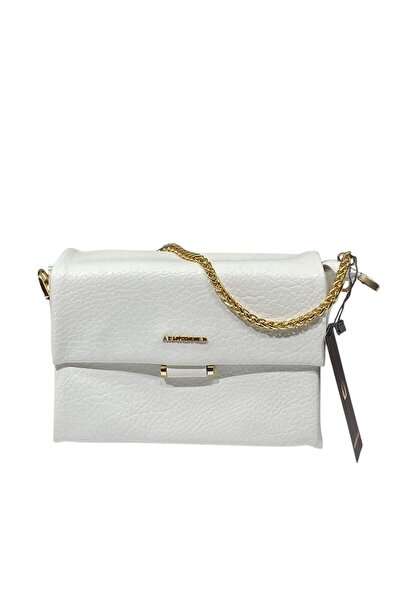 STOKS SHOES STORE Women's Soft Leather Chain Detailed Stylish Elegant Hand & Shoulder Bag with Crossbody Strap