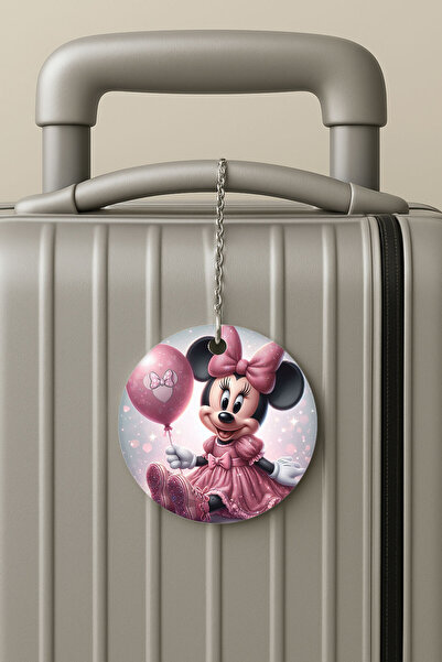 Cekuonline ملصق حقيبة السفر بسلسلة من البليكسي، تصميم ملصق الأمتعة للسفر والعطلات، ميني بيرثداي