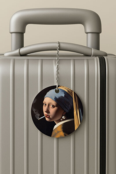 Cekuonline ملصق حقيبة السفر بسلسلة من البليكسي، تصميم فني لملصق الأمتعة للسفر والعطلات